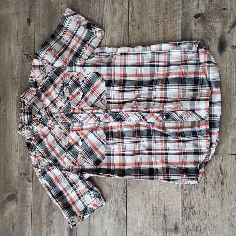 Harley-Davinson Performance Vented Mesh Plaid Woven shirt